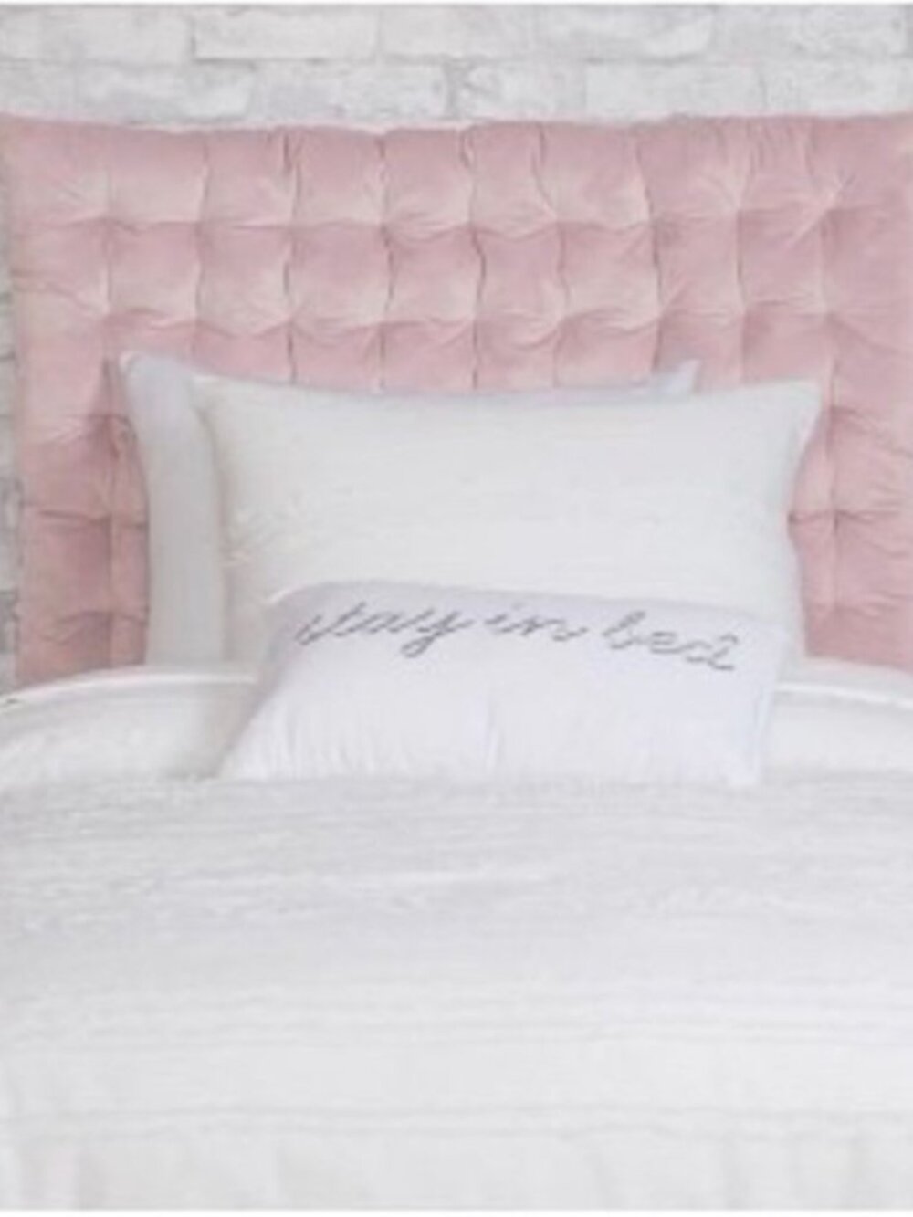 Dormify Pink Velvet Tufted Headboard 40x34 Twin/Twin XL